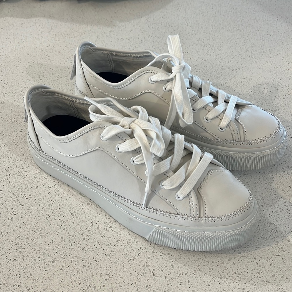 AllSaints Milla Leather Sneaker White Platform Sneaker